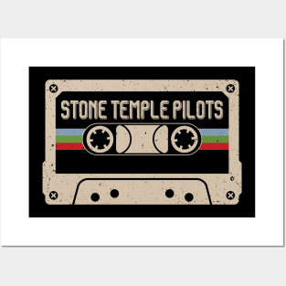 Personalized Stone Temple Name Birthday Vintage Cassette Tape Posters and Art